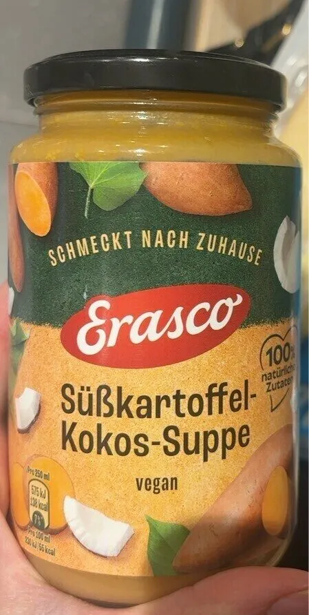 Erasco Süßkartoffel Kokos Suppe 4037300115024  Süßkartoffel Kokos Suppe