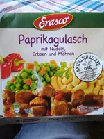 Paprikagulasch mit Nudeln, Erbsen und Möhren