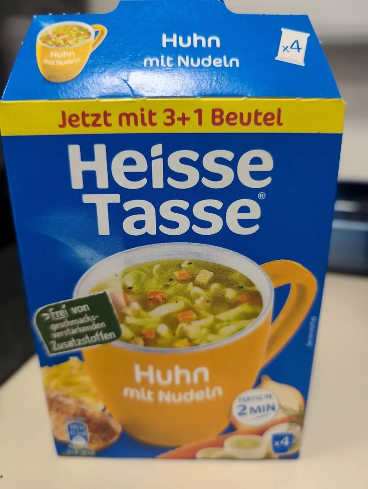 3+1 Beutel Instantsuppe Huhn mit Nudeln ZUTATEN: G