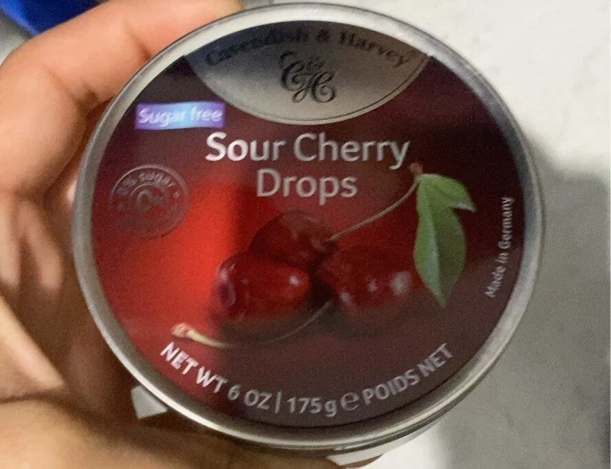 Sour cherry drops