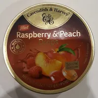 Raspberry & peach drops