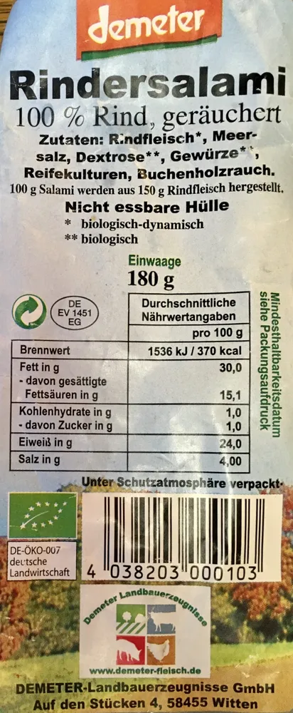 Rindersalami