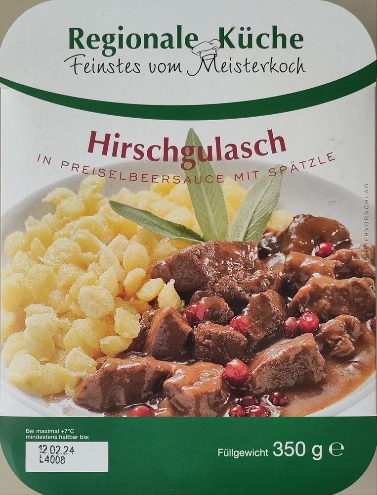 Hirschgulasch