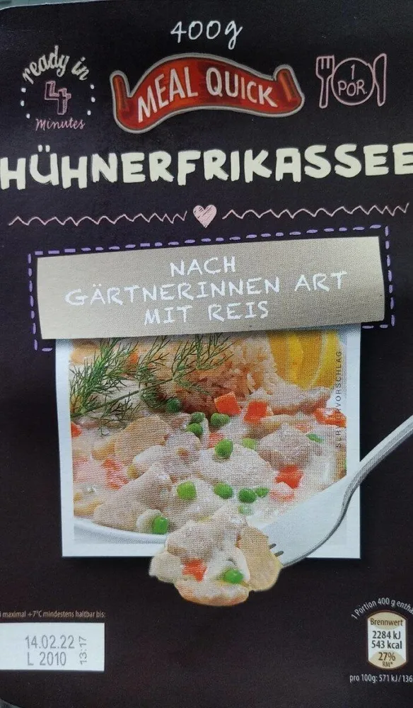 Meal Quick Hühnerfrikassee