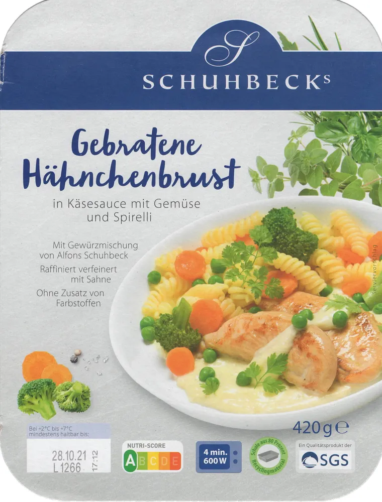 Gebratene Hähnchenbrust