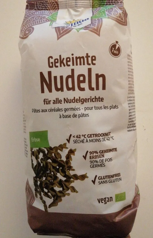 gekeimte Nudeln Erbse