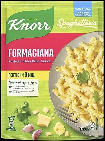 Spiralli Formagiana in milder Käsesauce