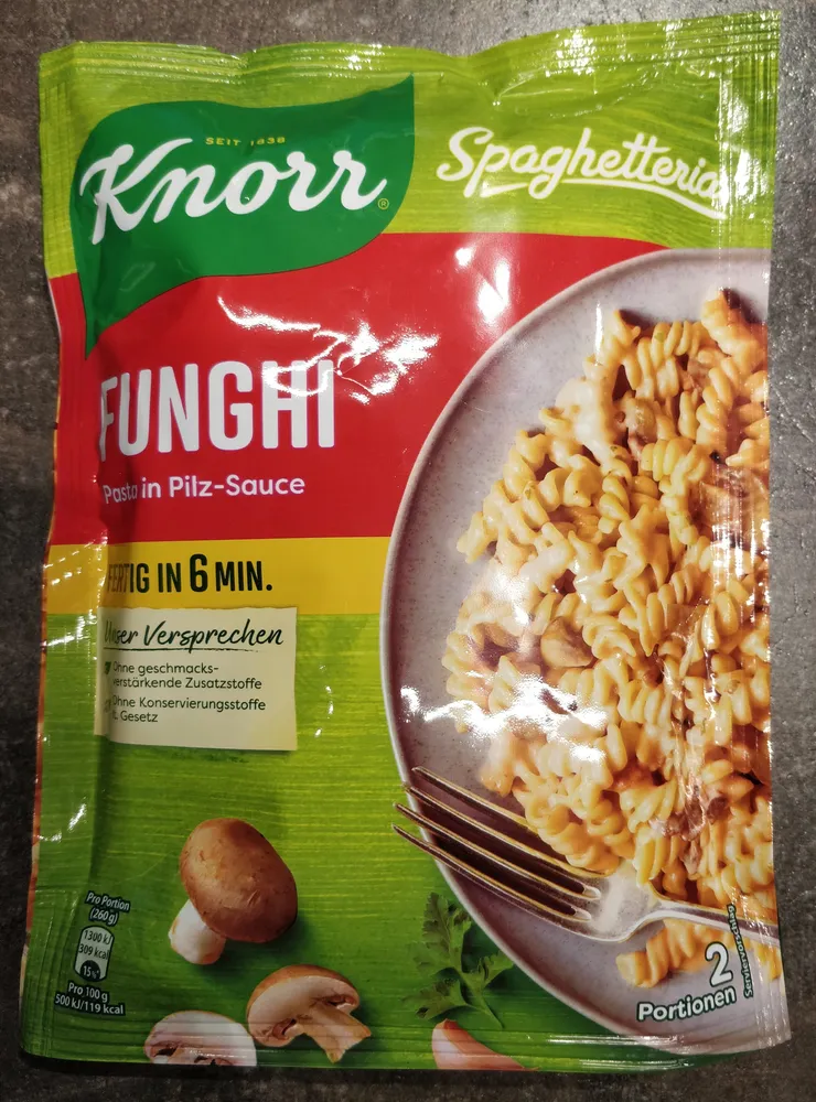 Spirelli Funghi mit Pilz-Sauce