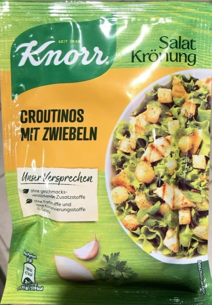 Croutinos mit Zweibel