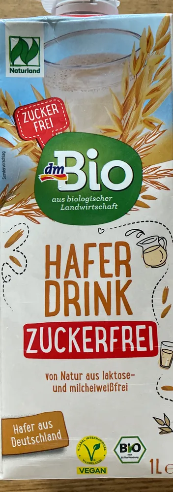 dm Bio Haferdrink zuckerfrei