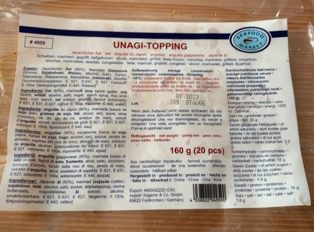 Unagi-topping