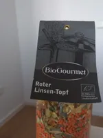Roter Linsentopf