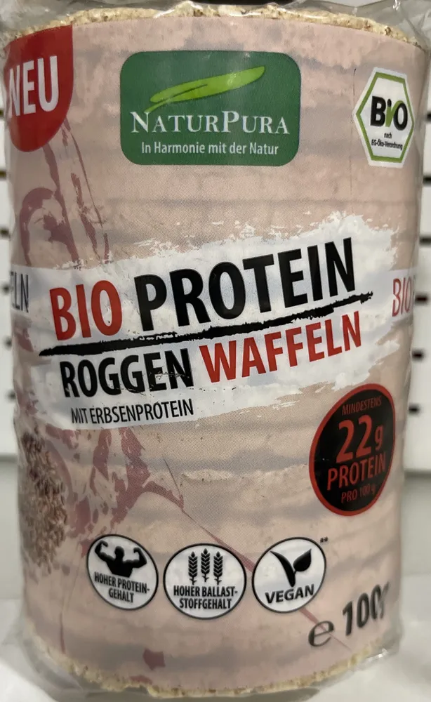 Bio Protein Roggen Waffeln