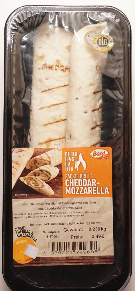 Churrascaria Fackelbrot Cheddar-Mozzarella
