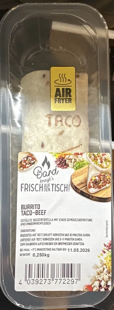 Burrito Taco Beef