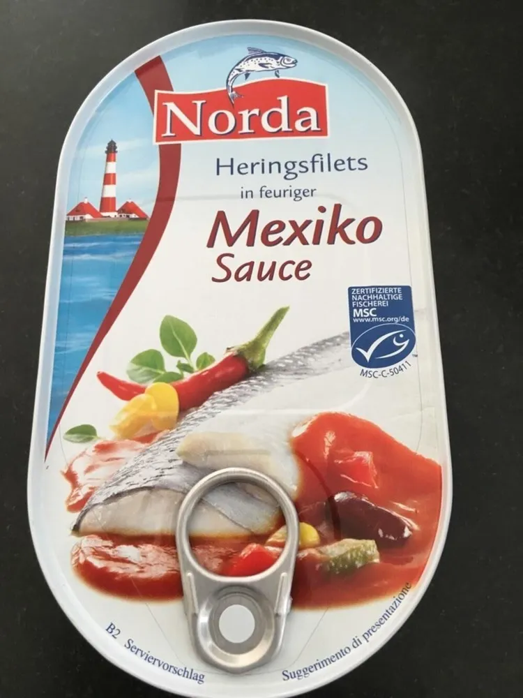 Heringsfilets in Mexiko Sauce