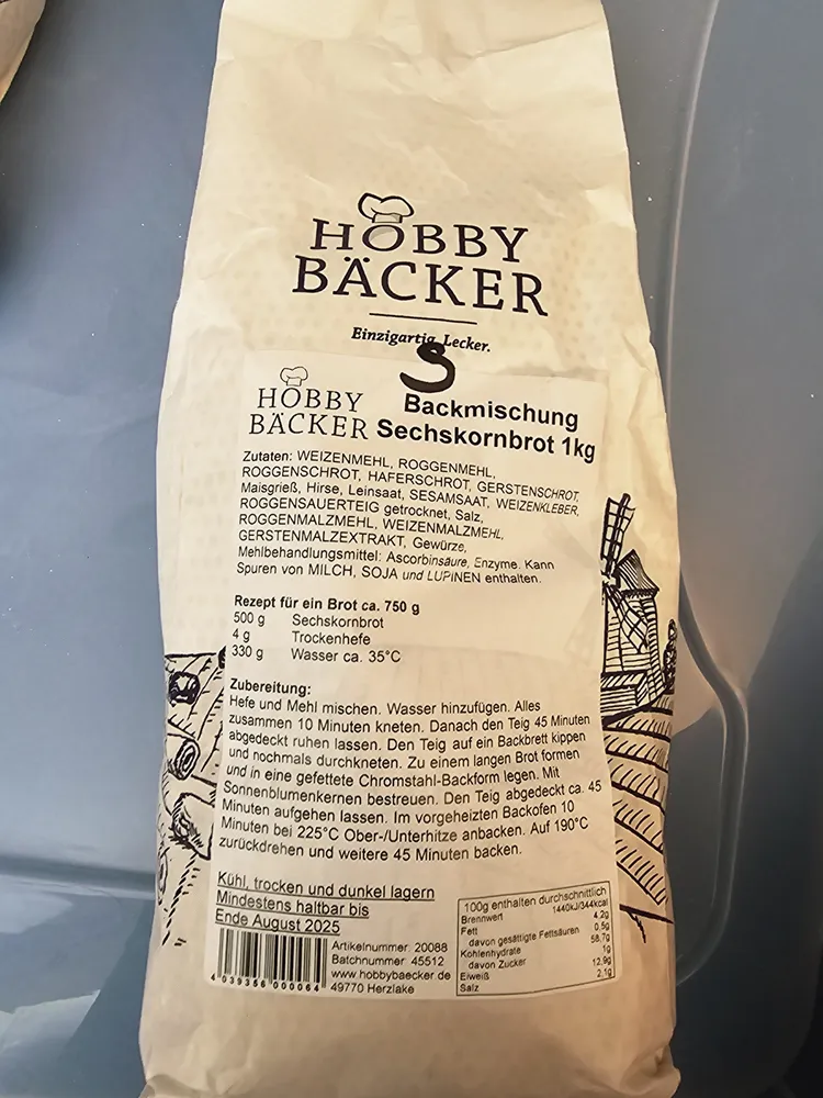 Brotbackmischung  Sechskornbrot