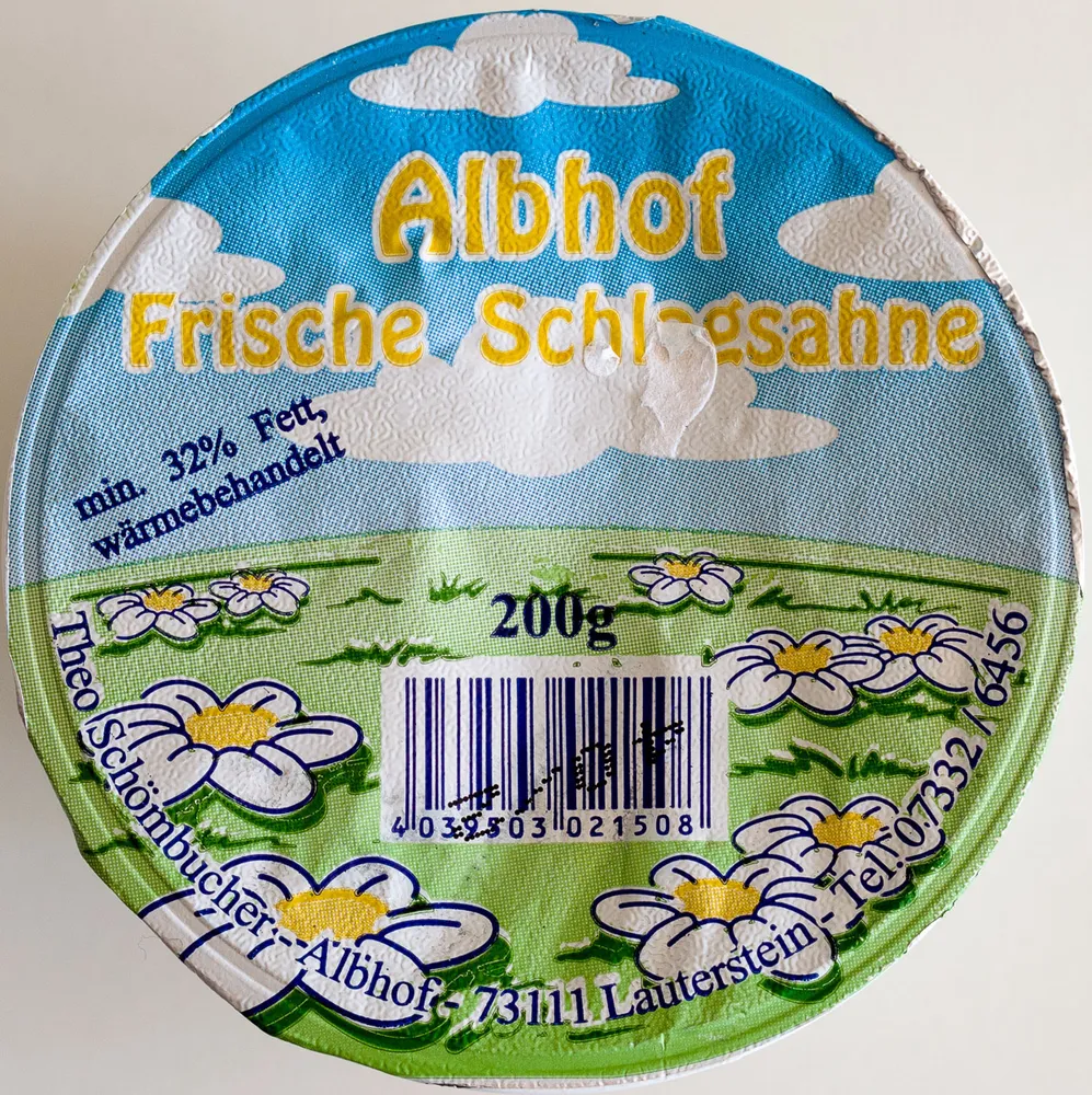 Frische Schlagsahne