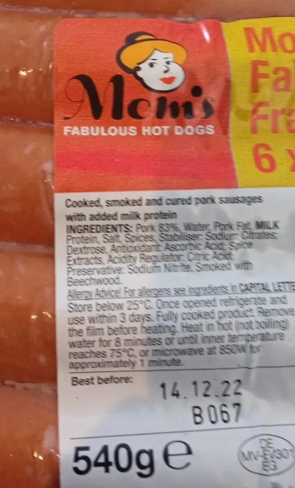 Mom's Fabulous Frankfurters