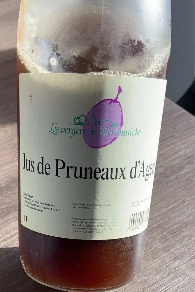 Jus de pruneaux d’agen