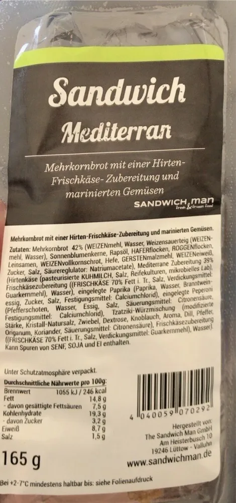 Sandwich mediterran
