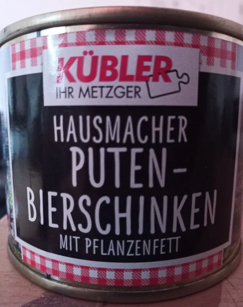 Hausmacher Puten-Bierschinken mit Pflanzenfett