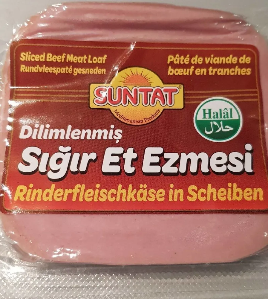 Pâté de viande de bœuf en tranches