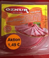 Macarlım Hähnchensalami mit Truthahnfleisch und Pflanzenfett, geräuchert