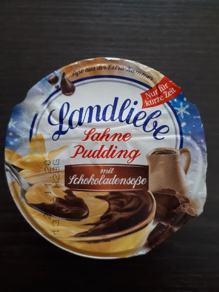 Sahnepudding mit Schokoladensoße