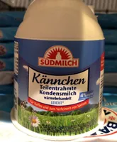 Teilentrahmte Kondensmilch