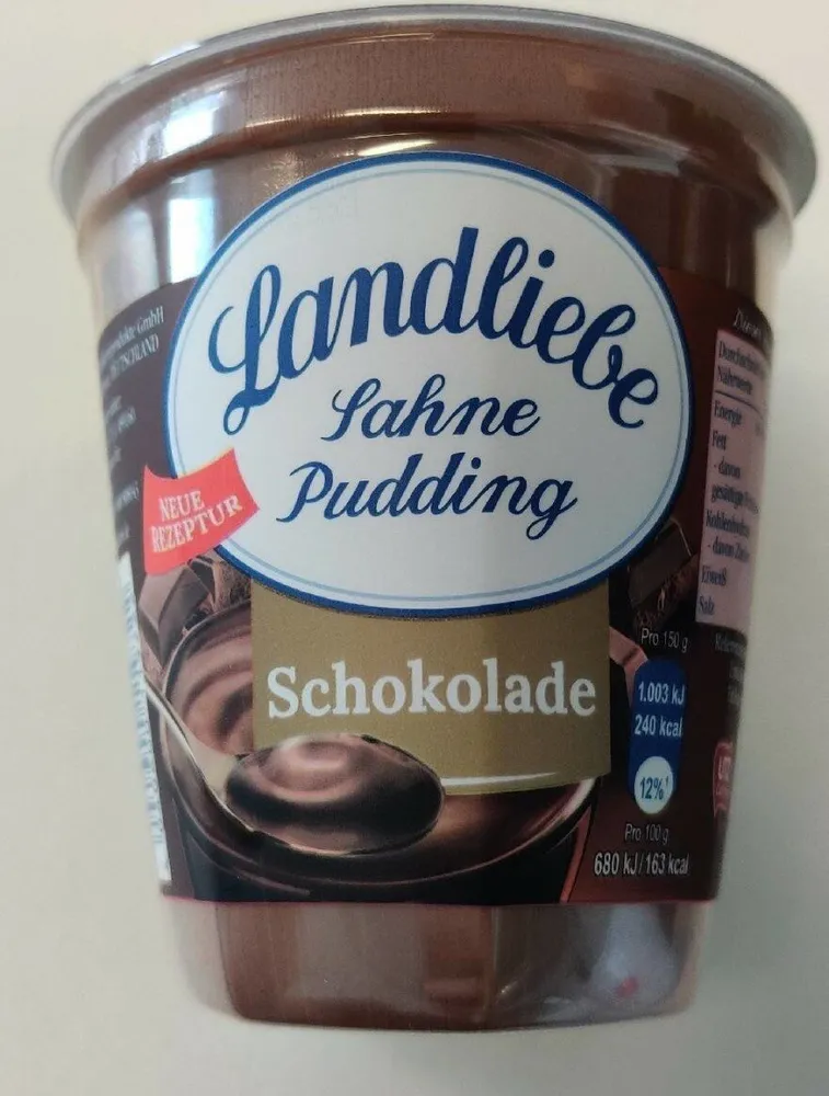 Sahne Pudding Schokolade