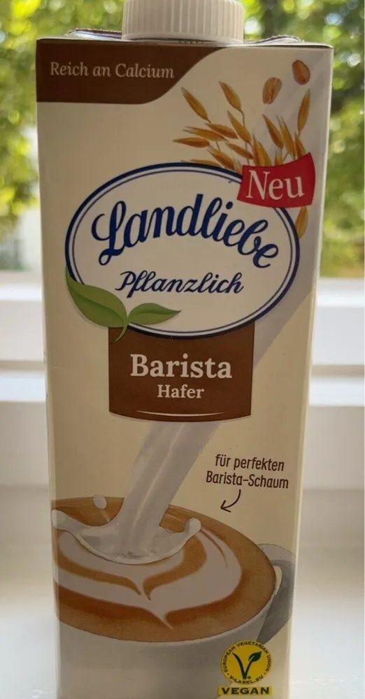 Pflanzlich Barista Hafer