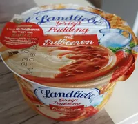 Grießpudding mit Erdbeeren