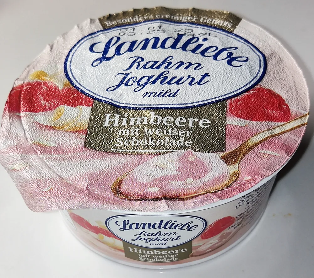 Rahmjoghurt mild - Himbeere mit weißer Schokolade
