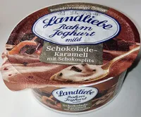 Rahmjoguhrt mild - Schokolade-Karamell mit Schokosplits