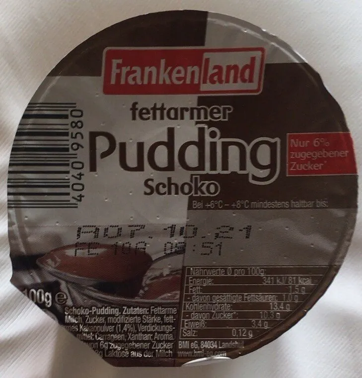 Fettarmer Pudding