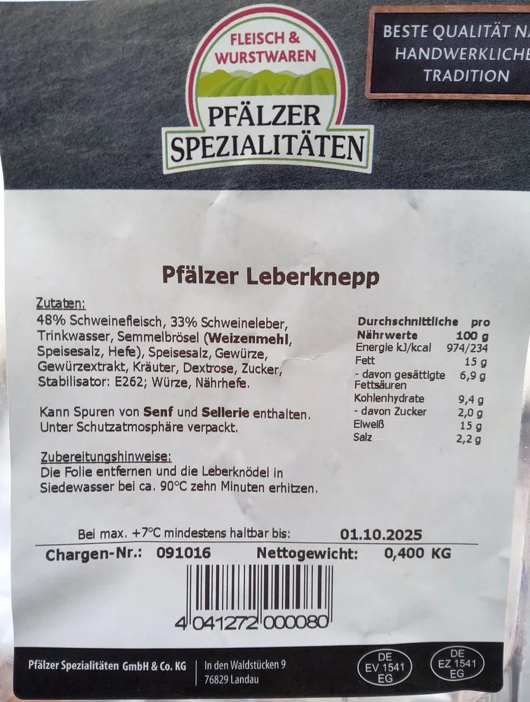 Pfälzer Leberknepp