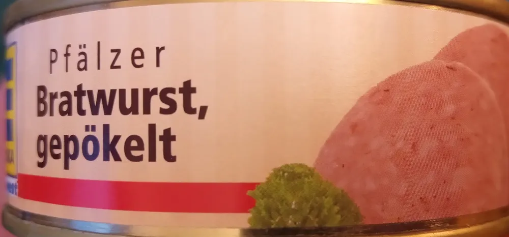 Pfälzer Bratwurst, gepökelt