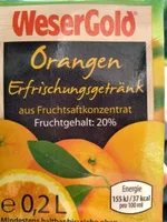 WeserGold Orangen Erfrischungsgetränk