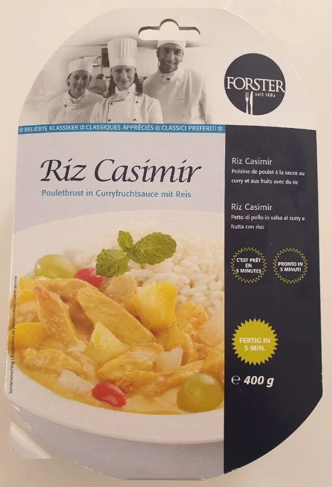 Riz Casimir poulet curry
