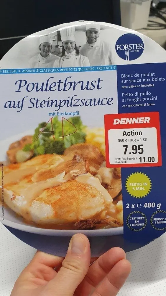 Blanc de poulet sur sauce aux bolets
