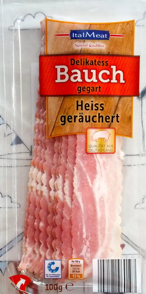 Delikatess Bauch gegart