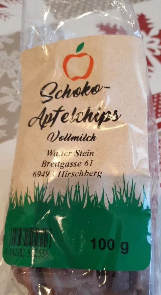 Schokolade Apfelchips
