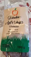 Schokolade Apfelchips