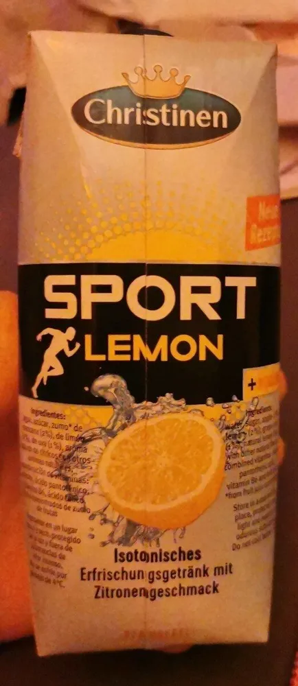 Sport lemon isotonisches Erfrischungsgetränk