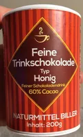 Feine trinkschokolade Typ Honig