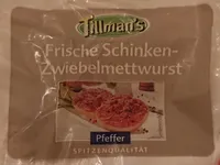 Frische Schinken-Zwiebelmettwurst Pfeffer