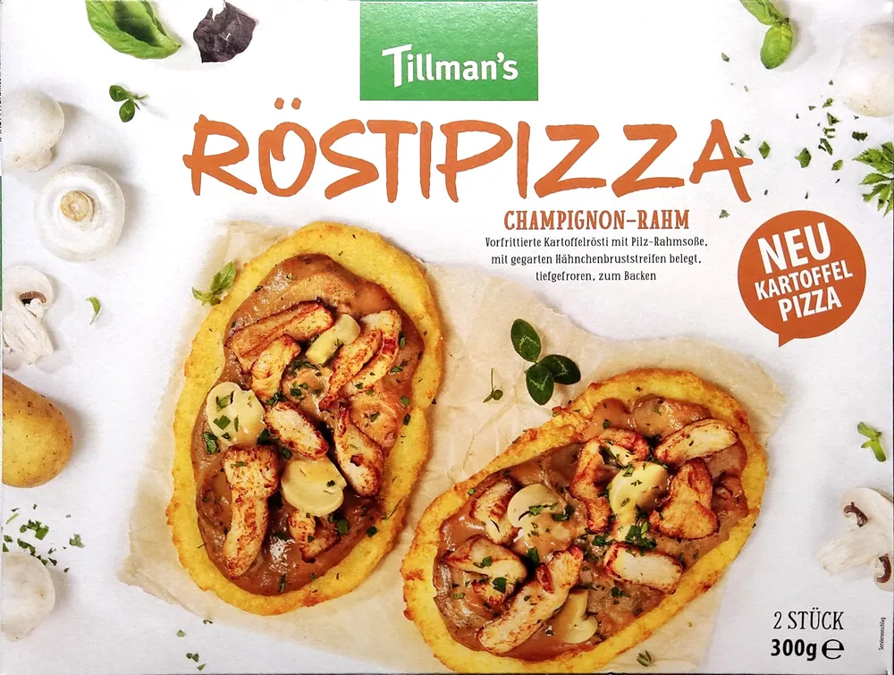 Röstipizza - Champignon-Rahm