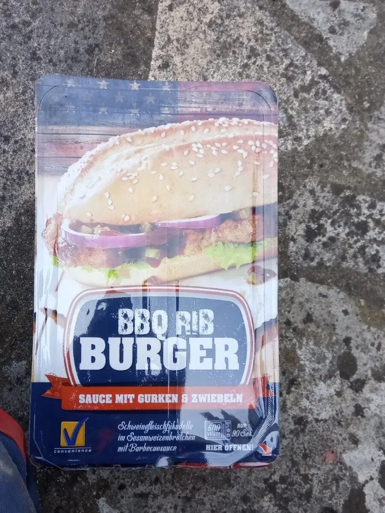 Bbq rib burger