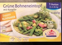 Grüne Bohneneintopf oben